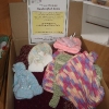Box of knitted items donated to Catskill Regional Medical Center for Christmas